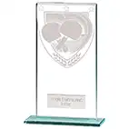 160mm Millenium Glass Table Tennis Award