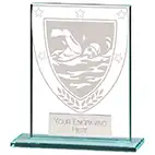 110mm Millenium Glass Swimming Award