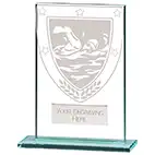 125mm Millenium Glass Swimming Award