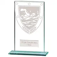 140mm Millenium Glass Swimming Award