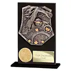 Titan Hero Black Glass Swimming Award 125mm
