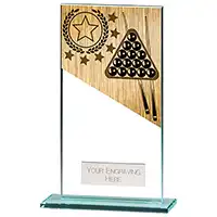 160mm Mustang Glass Snooker Award