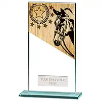 160mm Mustang Glass Equestrian Award