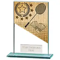 125mm Mustang Glass Badminton Award