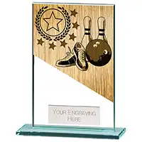 125mm Mustang Glass Ten Pin Award