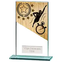 140mm Mustang Glass Swimming Award