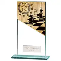 160mm Mustang Glass Chess Award
