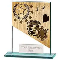 110mm Mustang Glass Poker Award