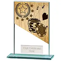 125mm Mustang Glass Poker Award