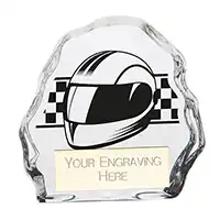 75mm Glass Mystique Motorsport Helmet Award