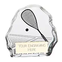 90mm Glass Mystique Squash Award