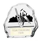 75mm Glass Mystique Cricket Award