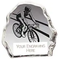 75mm Glass Mystique Cycling Award