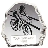 90mm Glass Mystique Cycling Award