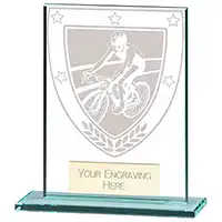 110mm Millenium Glass Cycling Award