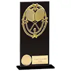 Maverick Fusion Black Glass Tennis Award 180mm