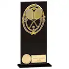 Maverick Fusion Black Glass Tennis Award 200mm