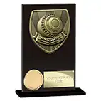 Hero Cobra Black Glass Lawn Bowls Award 125mm