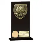 Hero Cobra Black Glass Lawn Bowls Award 160mm