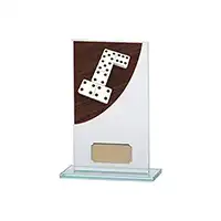 Dominoes Colour-Curve Jade Crystal Award 160mm