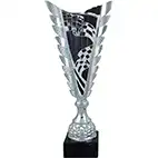 345mm Black Fuego Chequered Flag Award
