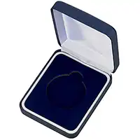 Blue Padded 50mm Medal Case