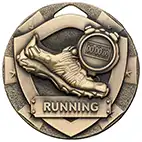 Bronze Mini Shield Running Medal 50mm
