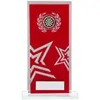 Rectangular Red Silver Star 170mm