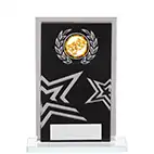 Rectangular Black Silver Star 130mm