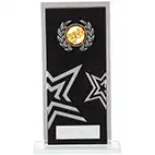 Rectangular Black Silver Star 170mm