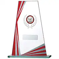 Angled Red Mirror Edge Award 185mm