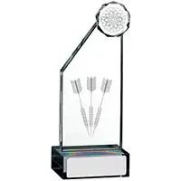 155mm Darts Edge Glass Award