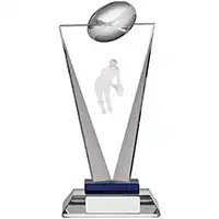 Pinnacle Rugby Glass Award 185mm