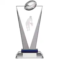 Pinnacle Rugby Glass Award 205mm