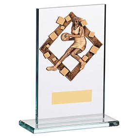 150mm Glass Netball Award