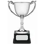 Classic Scroll Nickel Plated Cup 21cm
