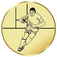 Rugby Player Centre 50mm