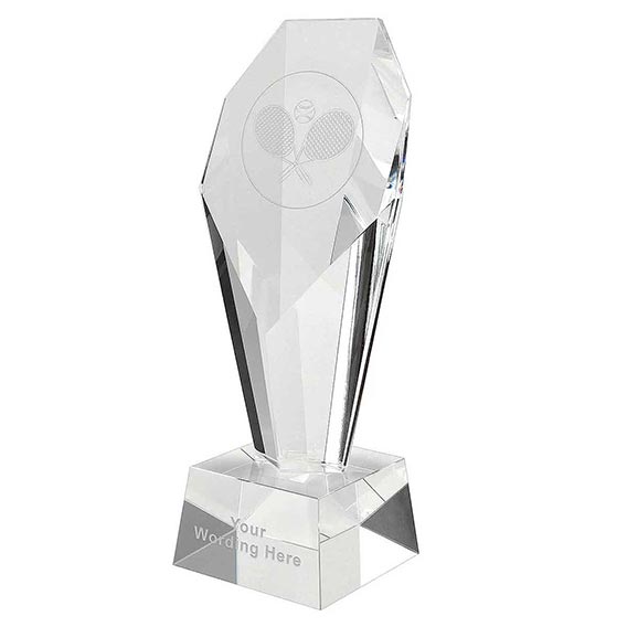 235mm Diamond Optical Crystal Tennis Award