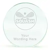 Poppy Jade Glass Squash Award 100mm