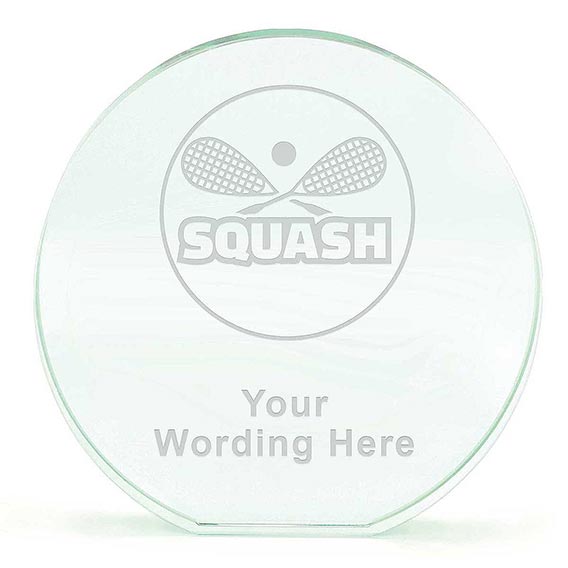 Poppy Jade Glass Squash Award 140mm