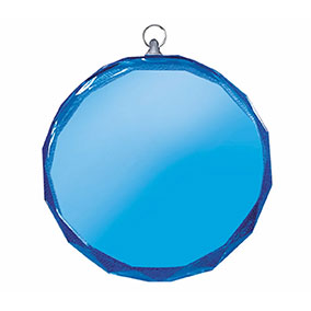 Alaska Blue Glass Medal 60mm