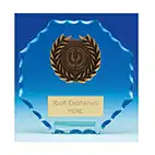 Pearl Edge Glass Plaque 10cm