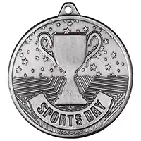Silver Sports Day Medal 50mm