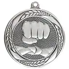 Silver Typhoon Martial Arts Medal 55mm Silver Typhoon Martial Arts Medal 55mm