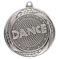 Silver Typhoon Dance Medal 55mm