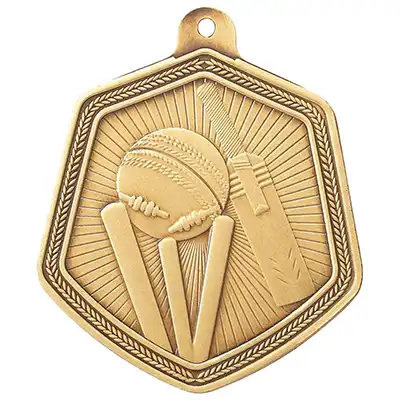 Falcon Gold Cricket Medal 65mm