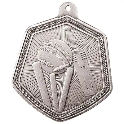 Falcon Silver Cricket Medal 65mm