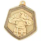 Falcon Martial Arts Medal Gold 65mm Falcon Martial Arts Medal Gold 65mm
