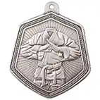 Falcon Martial Arts Medal Silver 65mm Falcon Martial Arts Medal Silver 65mm