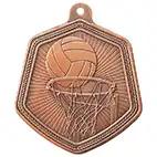 Falcon Netball Medal Bronze 65mm
